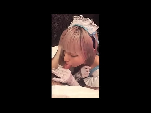 ❤️ جاپاني بت [ميوڪا]، فرينچ نوڪر جو لباس، حصو 1، بلو جاب ۽ لوشن سان جرڪ آف ❤❌ مقعد وڊيو