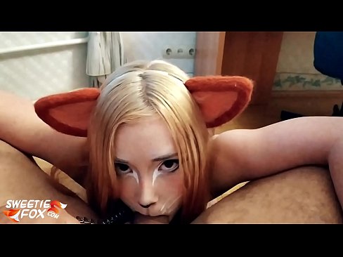 ❤️ Kitsune هن جي وات ۾ ڊڪ ۽ ڪم نگل ❤❌ مقعد وڊيو